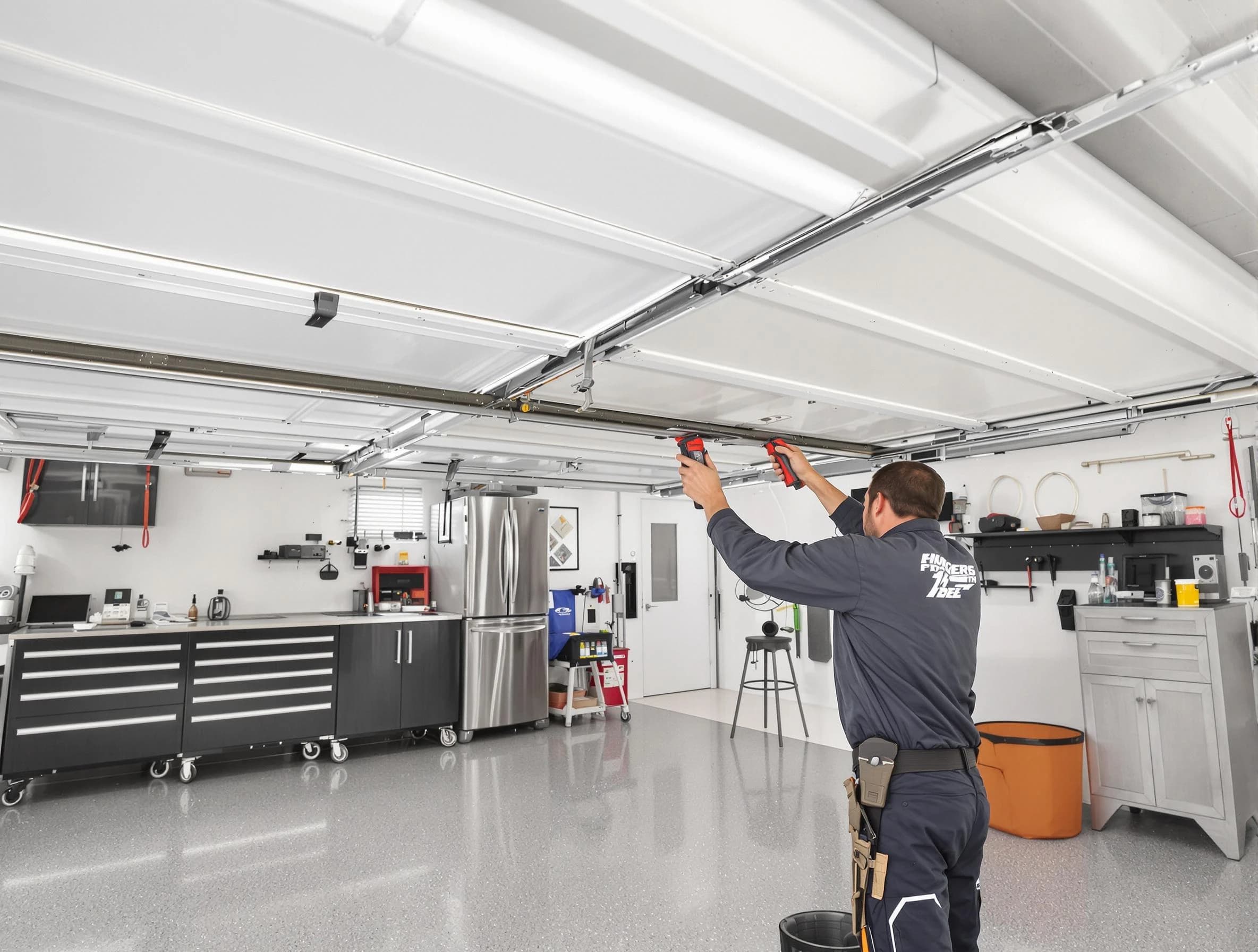 Overhead garage door repair service by Castle Pines Garage Door Repair in Castle Pines