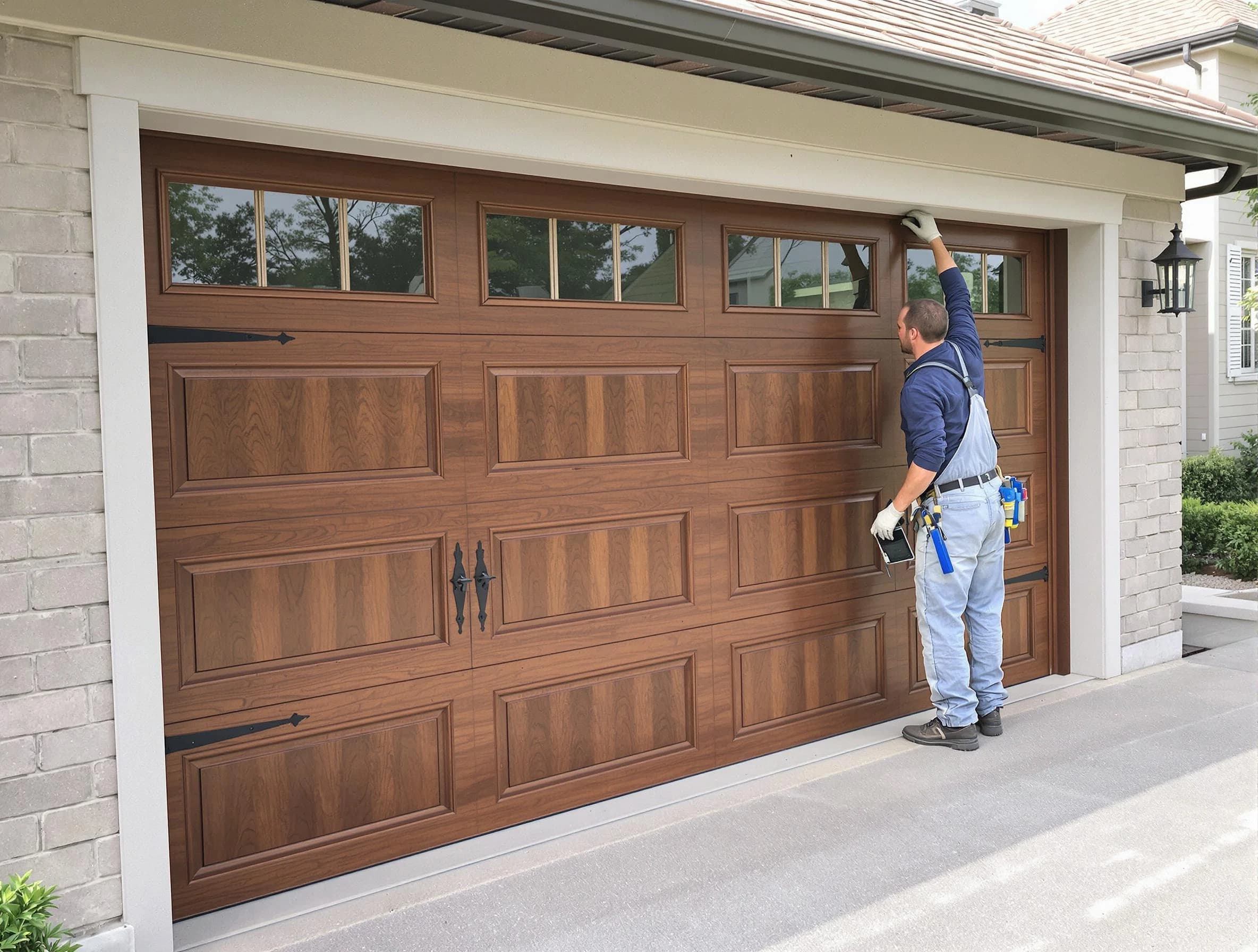 Custom garage door showcase by Castle Pines Garage Door Repair in Castle Pines