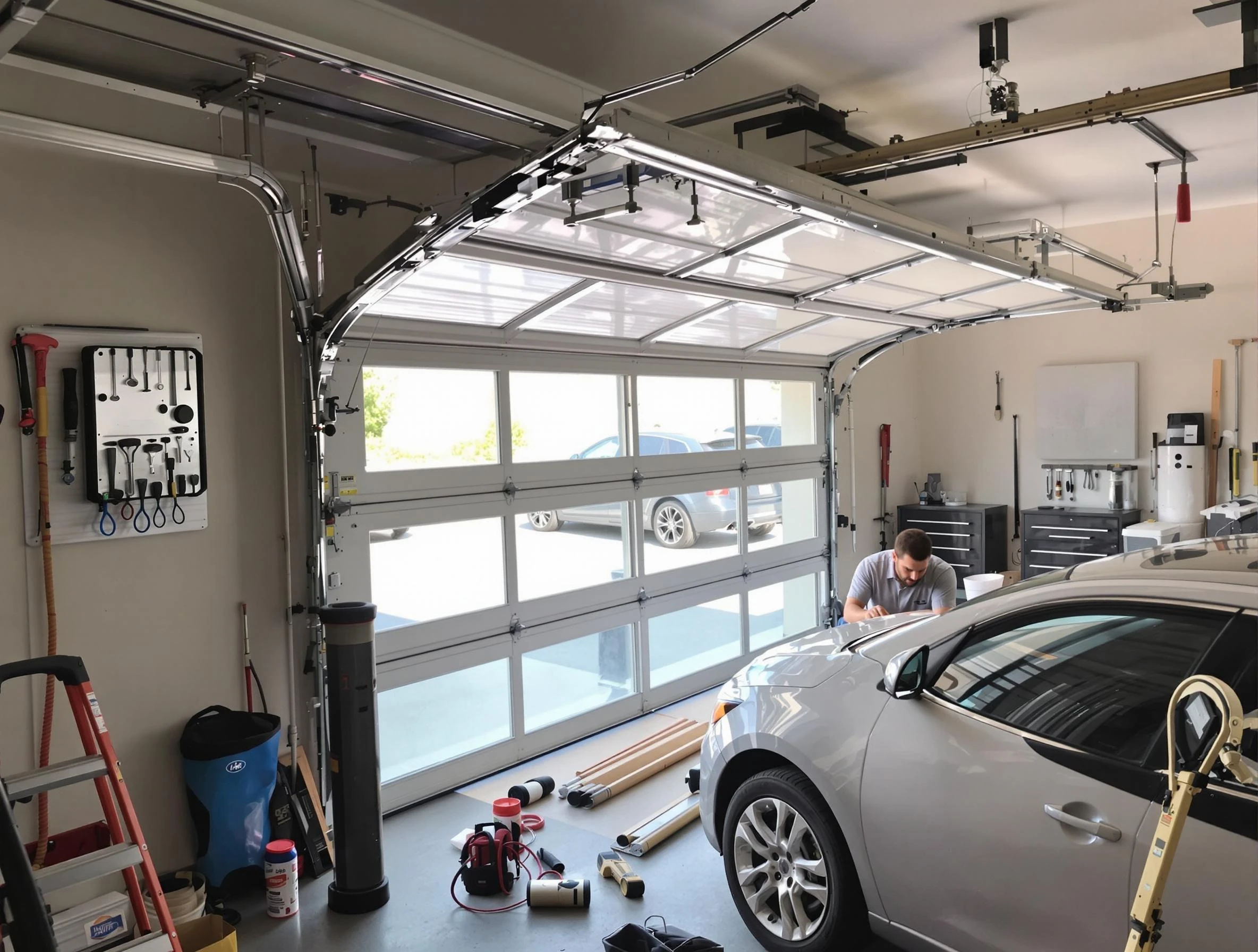 Garage door noise reduction service by Castle Pines Garage Door Repair in Castle Pines