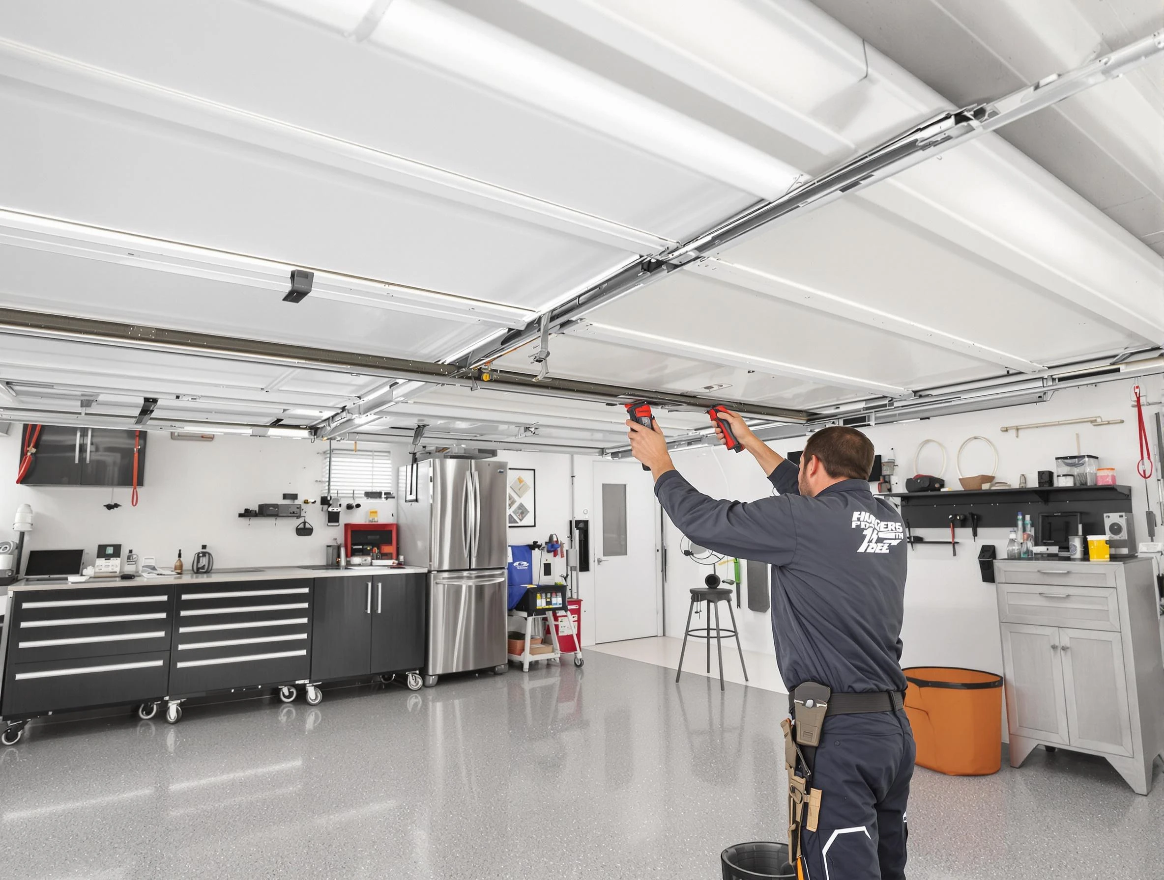 Overhead garage door repair service by Castle Pines Garage Door Repair in Castle Pines